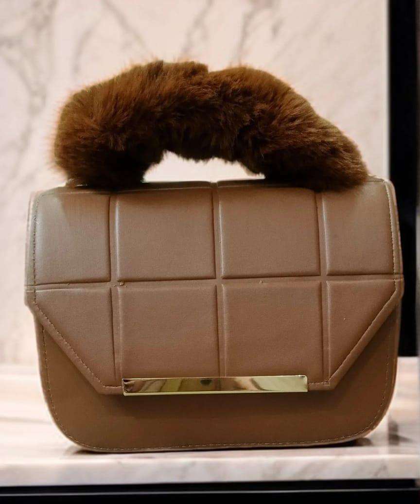 white women's handbags White Quilted Crossbody Bag for Kids with Gold Hardware — women handbags & dresses — The Queens — gallery image 2