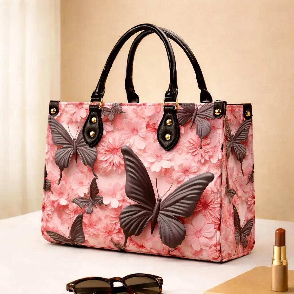 black women's handbags Mararial Embroidered Shoulder Bag 4 Color Hand Carry — women handbags & dresses — The Queens — gallery image 2