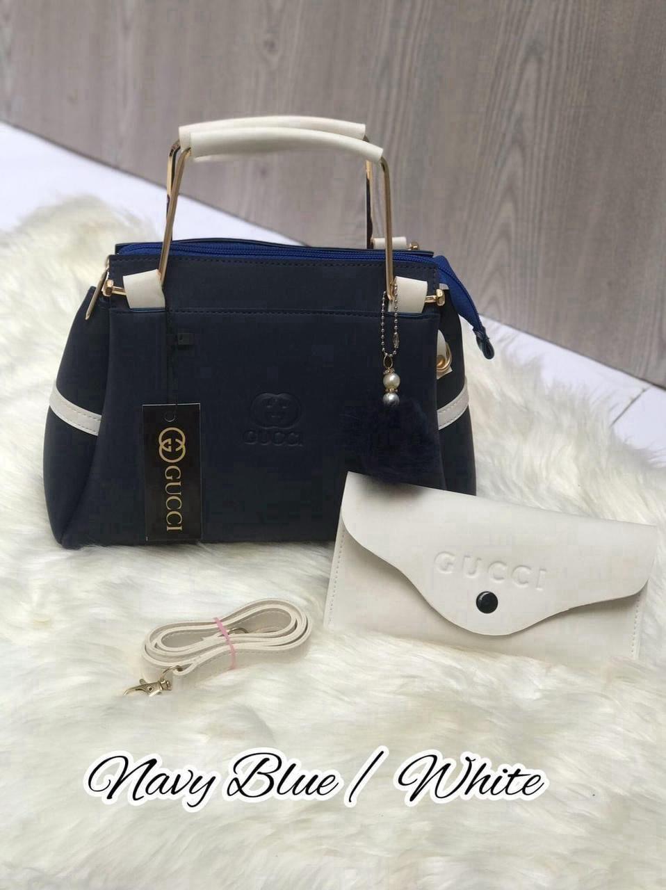 black women's handbags Green White Faux Leather Handbag Set with Wallet — women handbags & dresses — The Queens — gallery image 7
