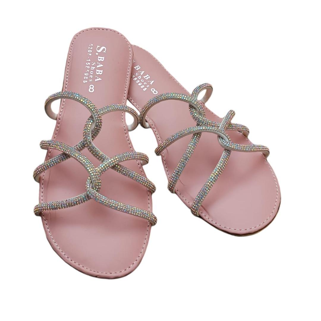 women sandals Pink PVC Glitter Sandals for Women Size 6-11 — women handbags & dresses — The Queens