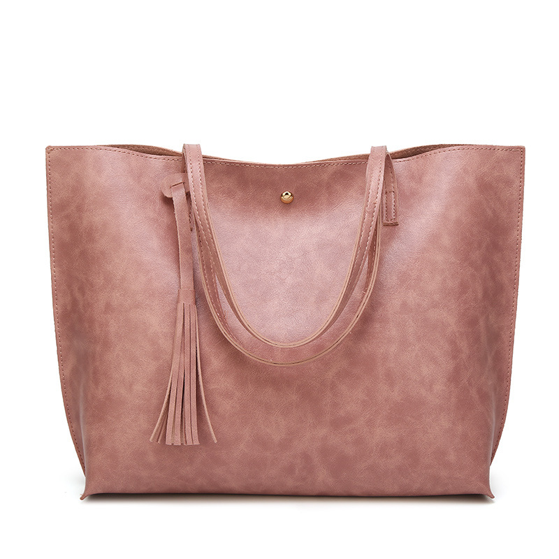 red women's handbags Burgundy Leather Tote Bag with Tassel for Women — women handbags & dresses — The Queens — gallery image 10