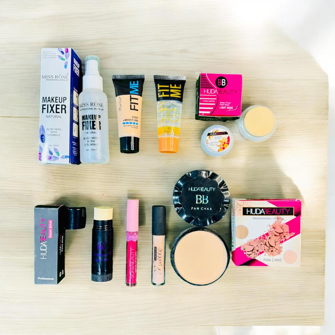 cosmetics 8-in-1 Makeup Set for Pakistani Skin & Weather — women handbags & dresses — The Queens — gallery image 2