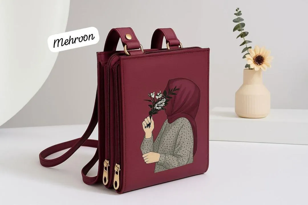 pink women's handbags Maroon Printed Crossbody Bag for Women Unisex — women handbags & dresses — The Queens