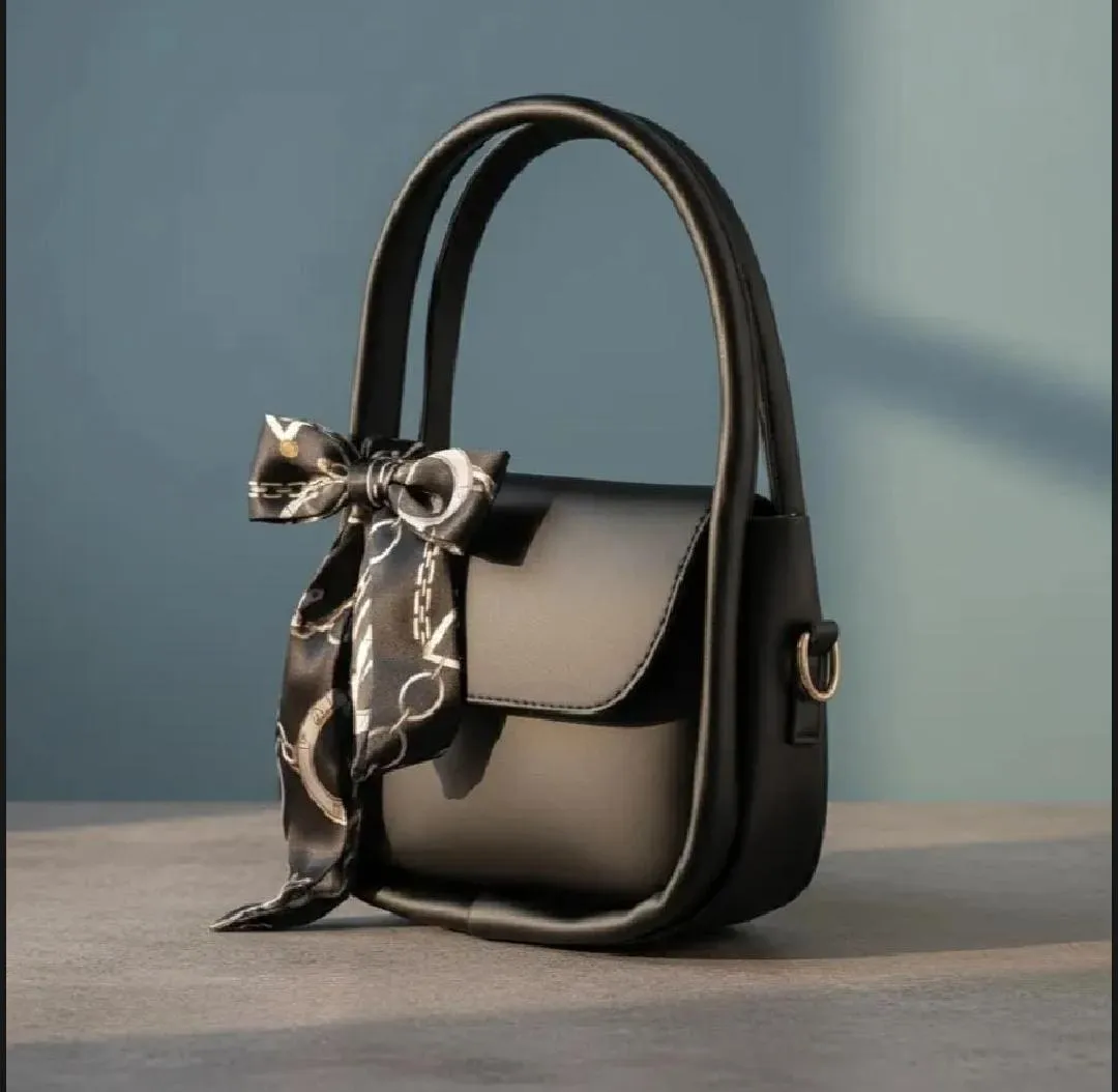black women's handbags Girl's PU Leather Plain Hand Bag — women handbags & dresses — The Queens