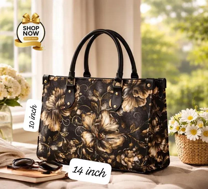 black women's handbags Mararial Embroidered Shoulder Bag 4 Color Hand Carry — women handbags & dresses — The Queens — gallery image 4