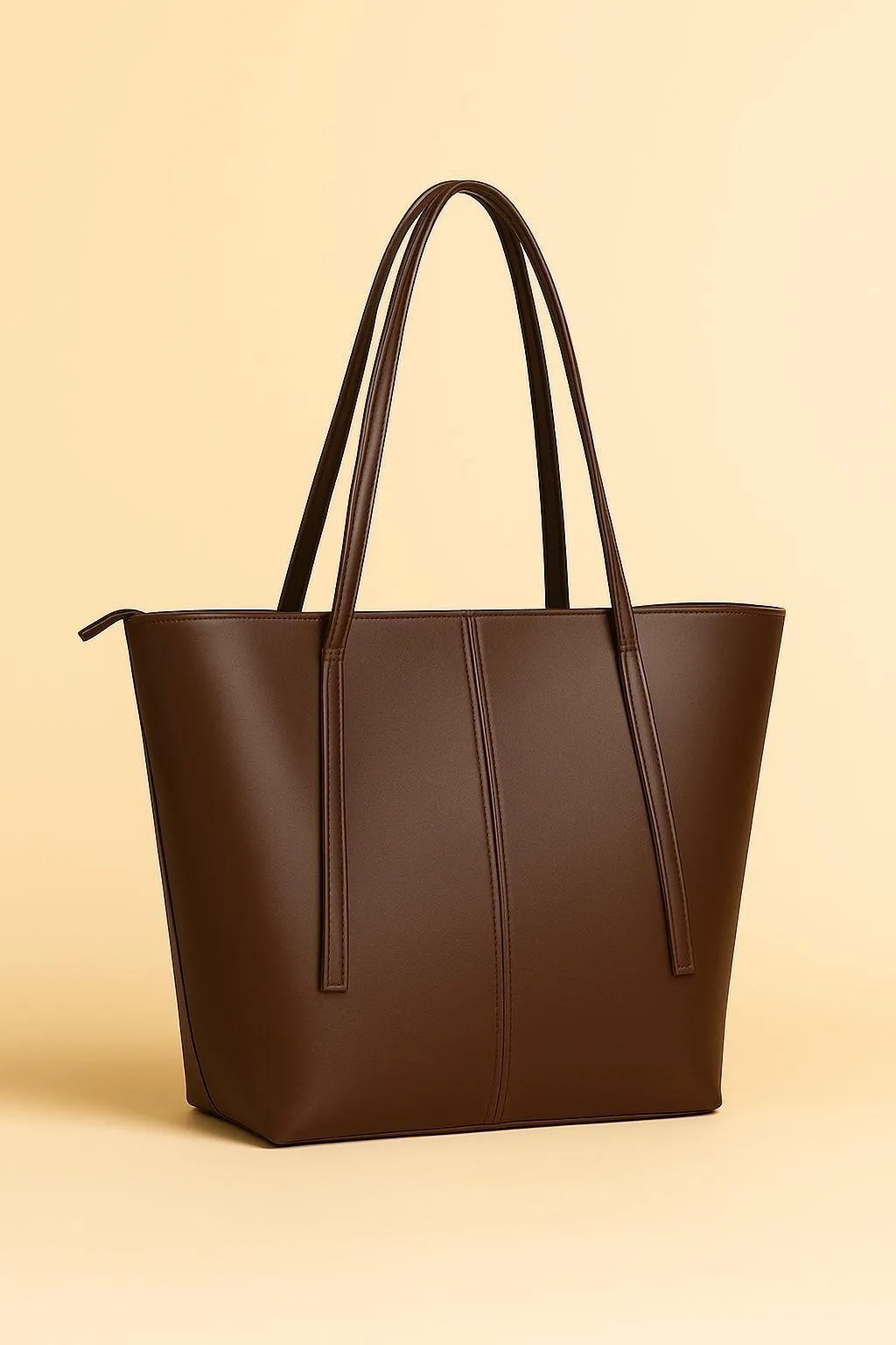 Brown Leather Tote Bag for Women